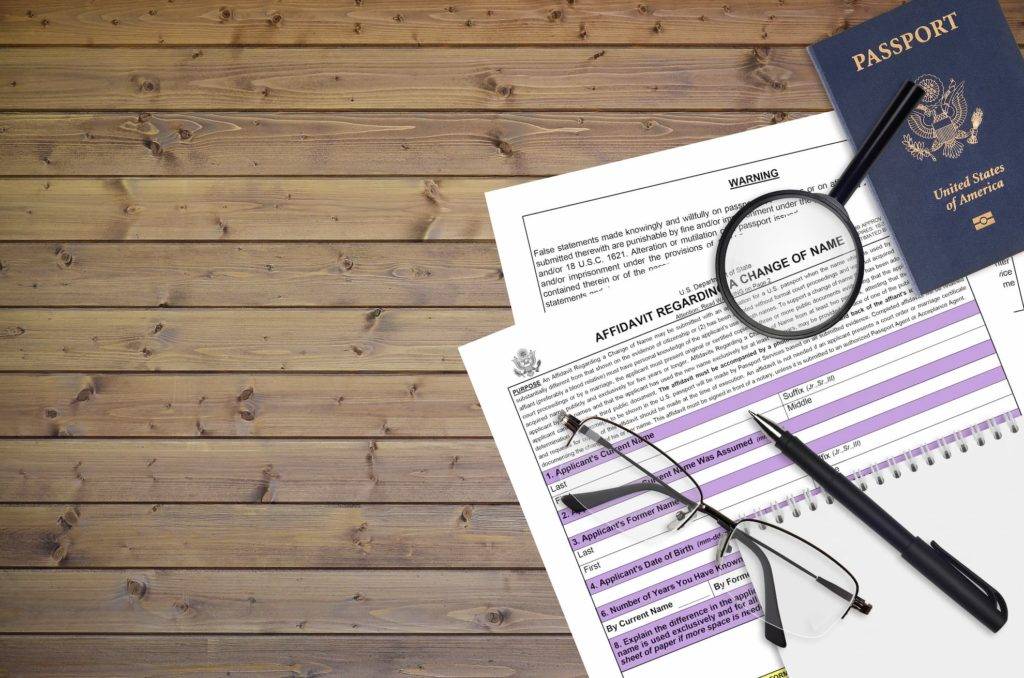 legal name change documents